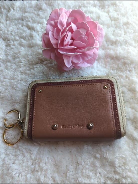 See By Chloe Handbags - See by Chloé Two-Tone Soft Leather Zip Compact Wallet Minimalist Chic